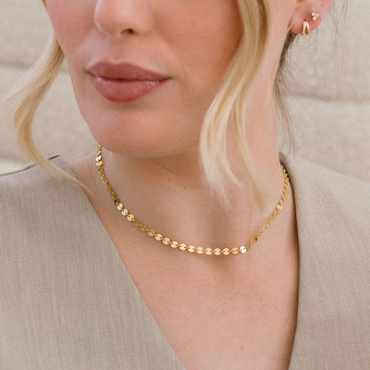 Shimmer Coin Necklace