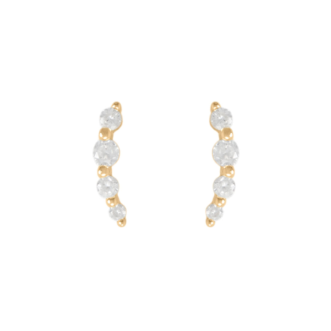 Crystal Climber Stud Earrings