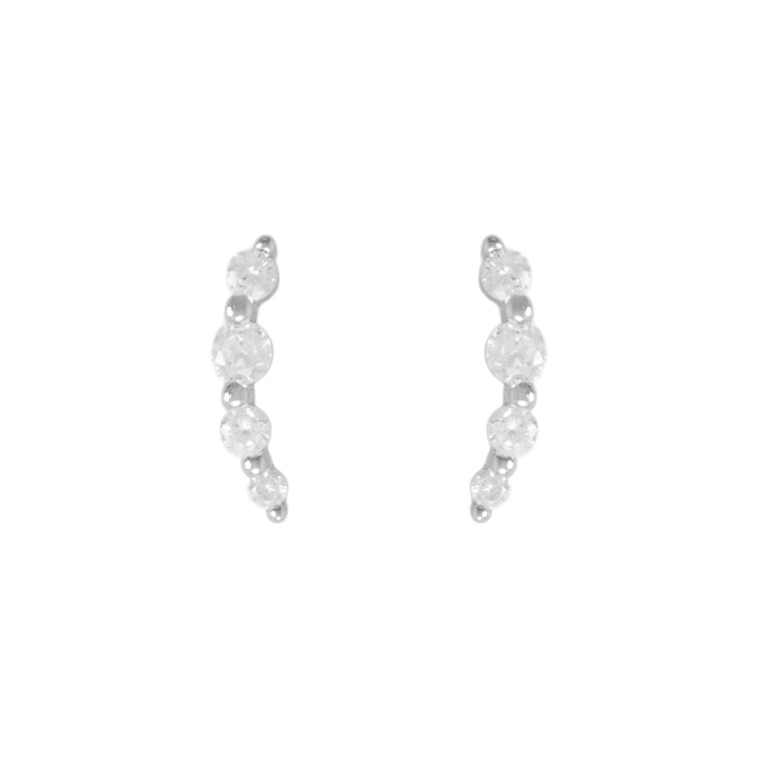 Crystal Climber Stud Earrings