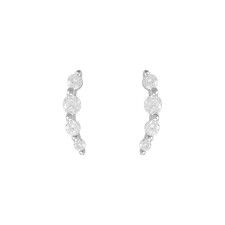 Crystal Climber Stud Earrings