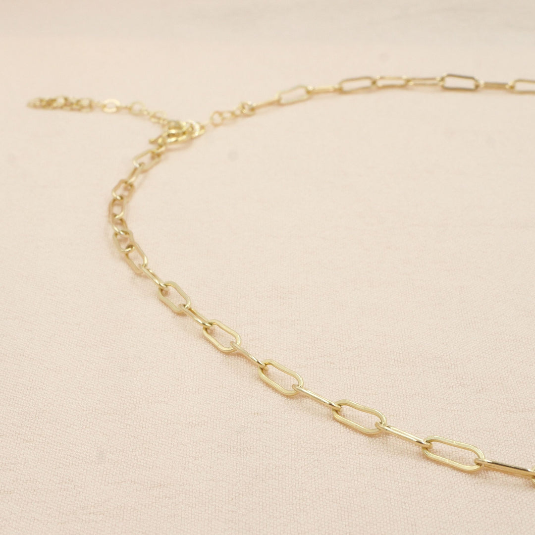 Mini Paperclip Chain Necklace