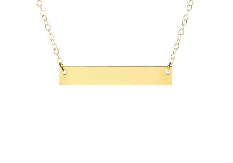 Initial Bar Necklace