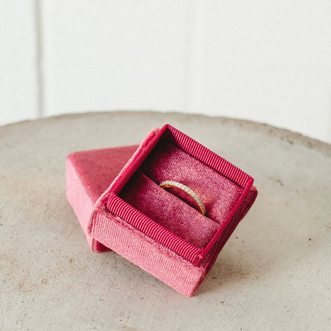 White Crystal Pave Band