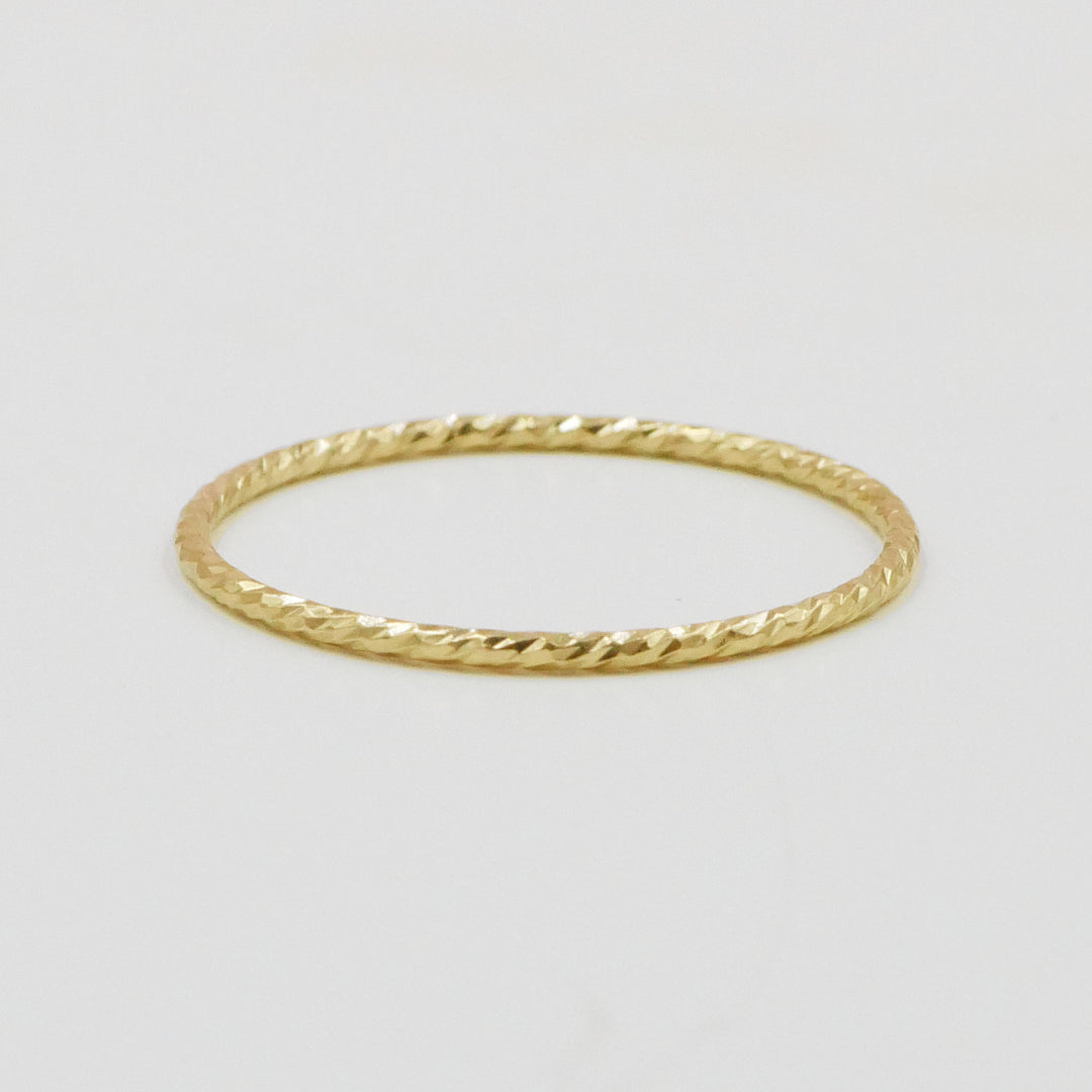 Textured Slim Stacking Ring