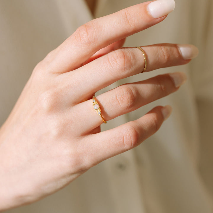 Evil Eye Birthstone Ring