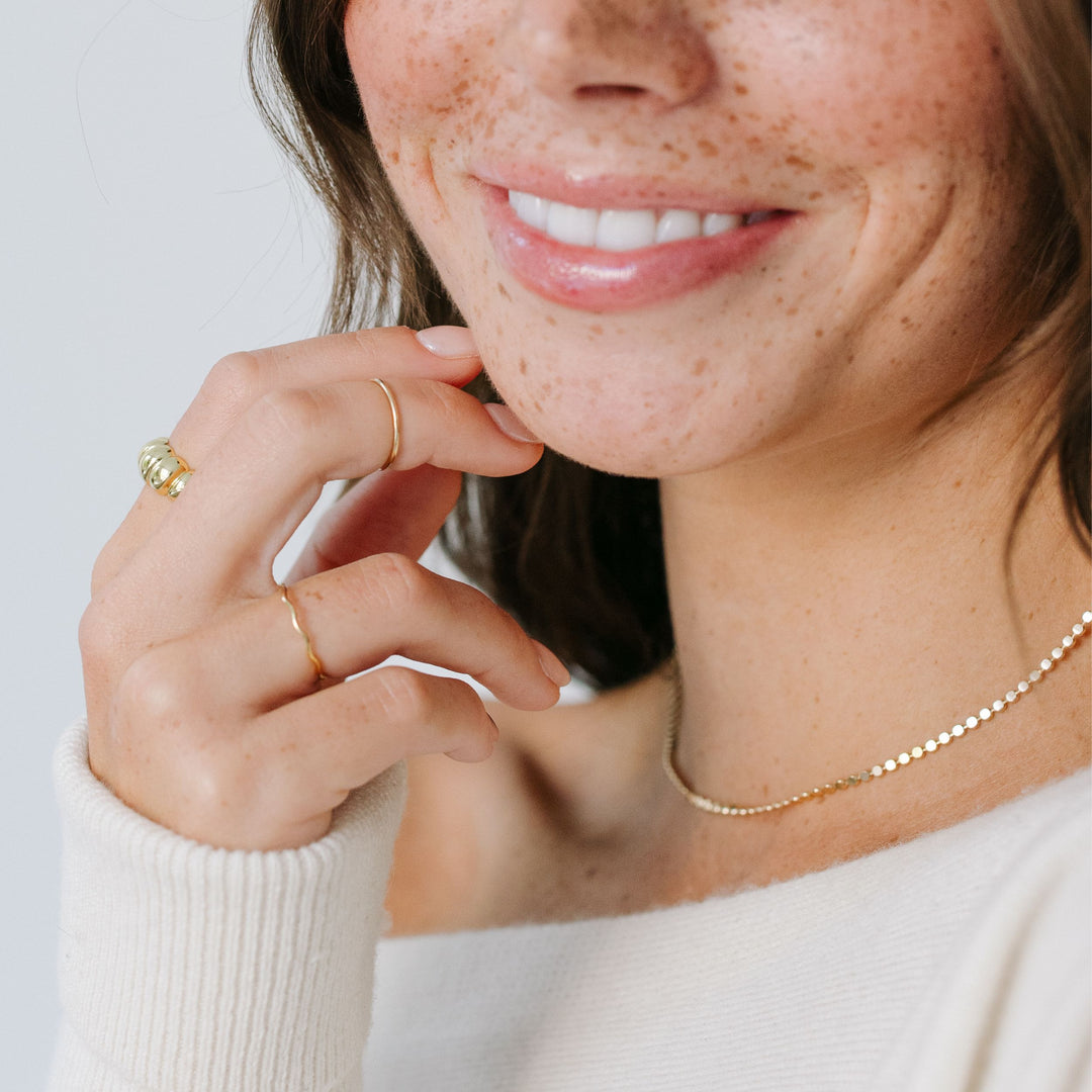 Gold Dotted Necklace