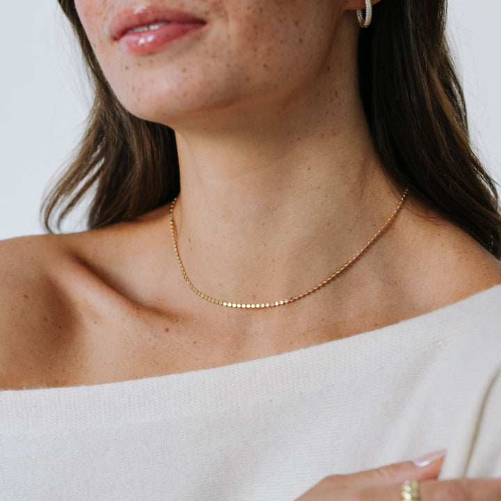 Gold Dotted Necklace