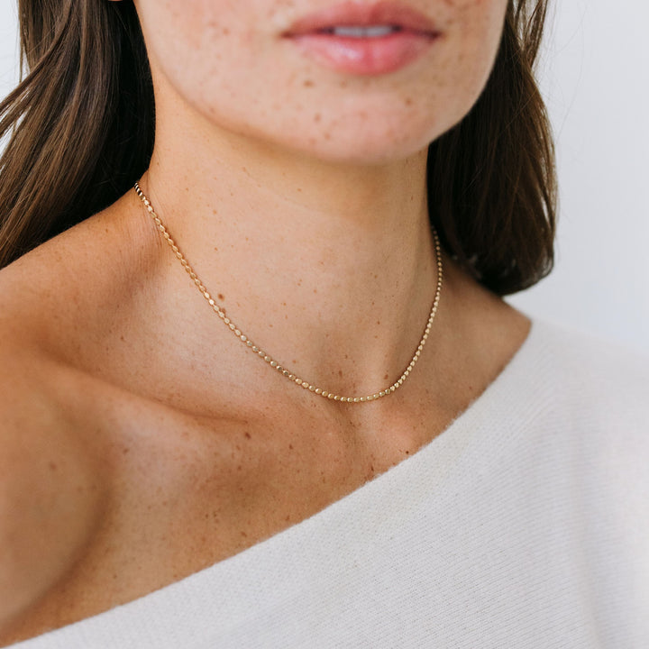 Gold Dotted Necklace