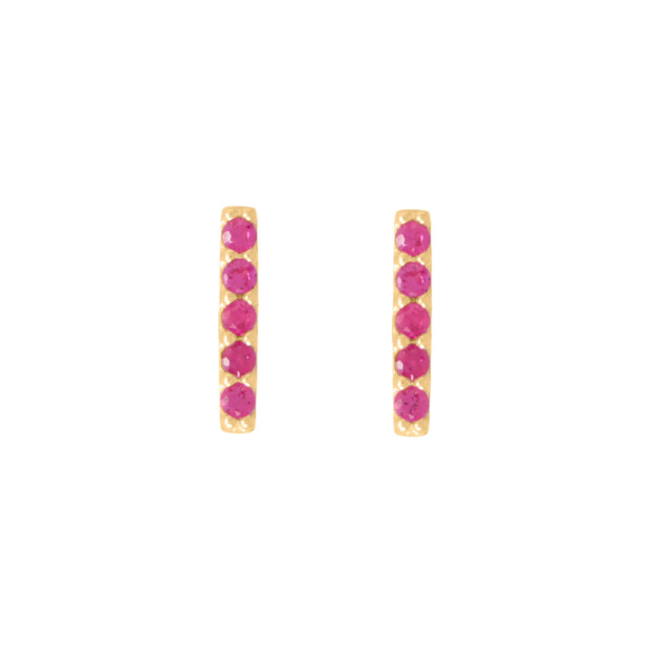 Tiny Bar Stud Earrings