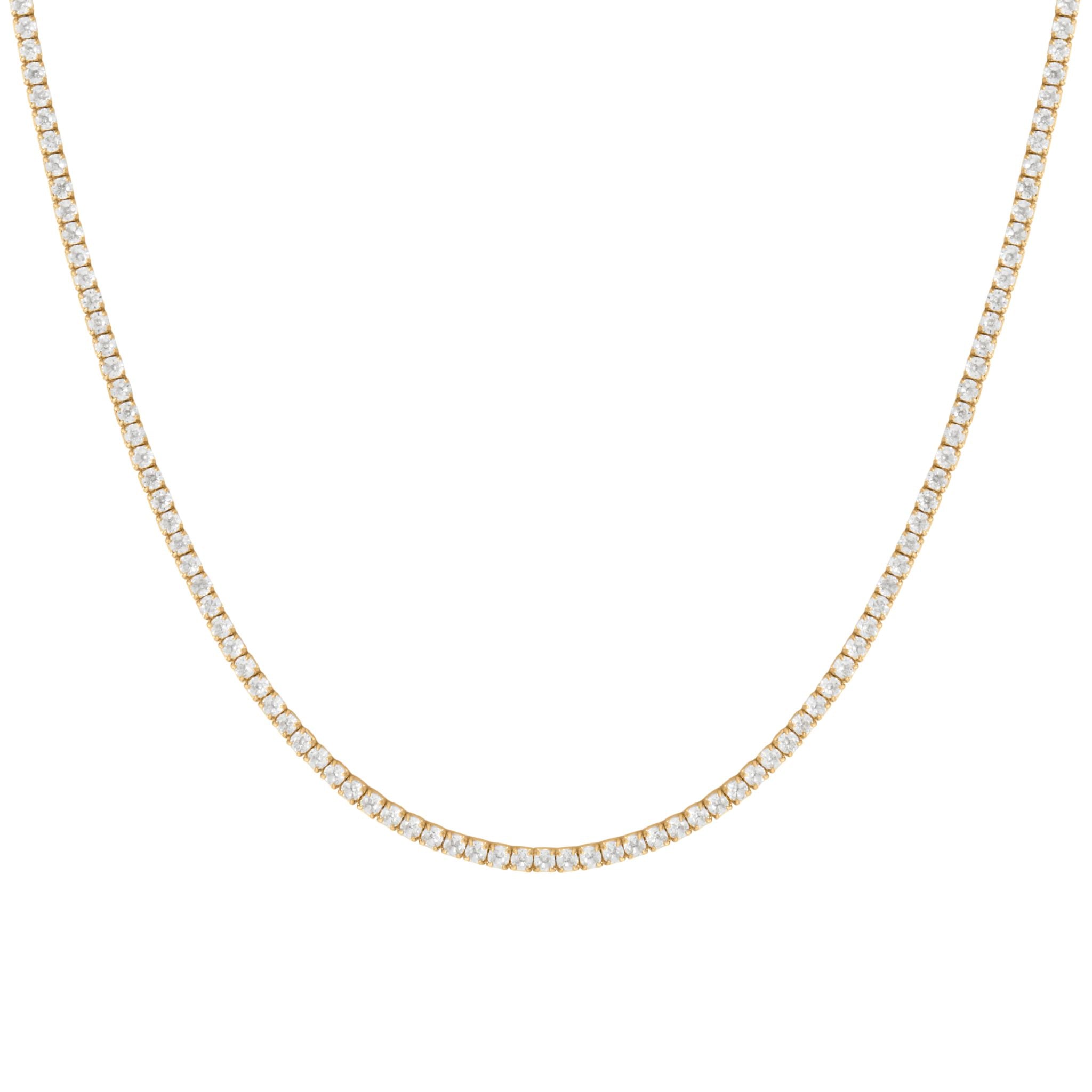 CZ Tennis Necklace | Crystal Tennis Necklace – Amanda Deer Jewelry