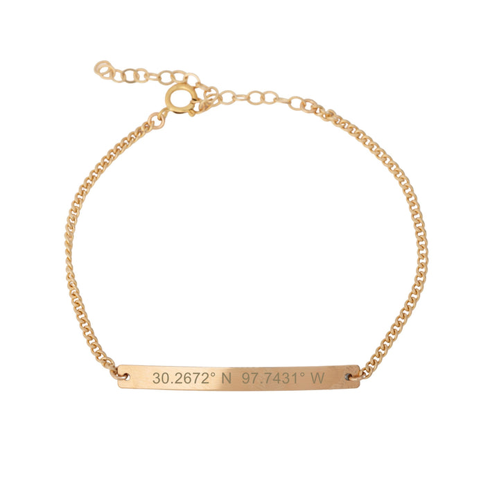 Coordinates Bar Bracelet