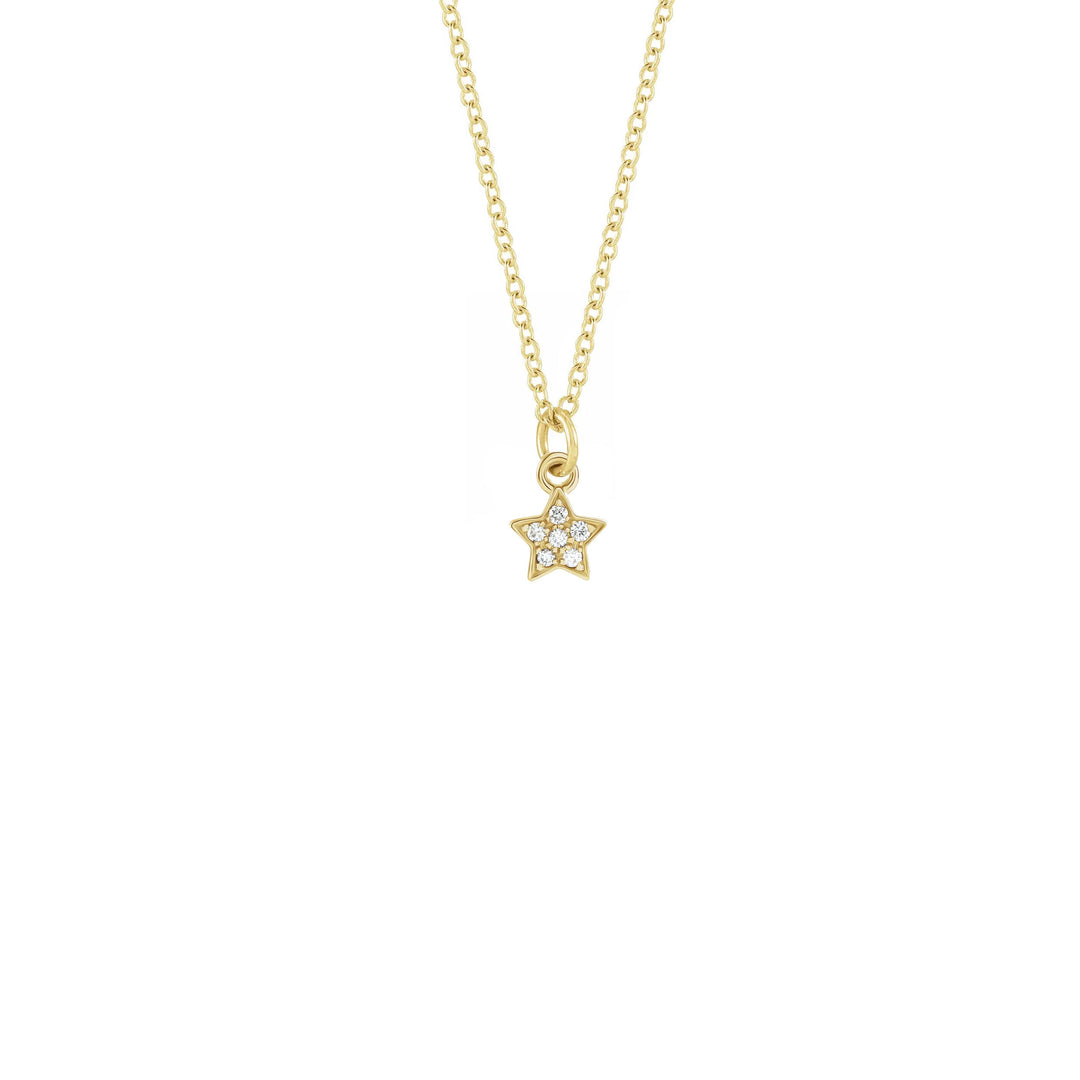 Diamond Pave Star Necklace