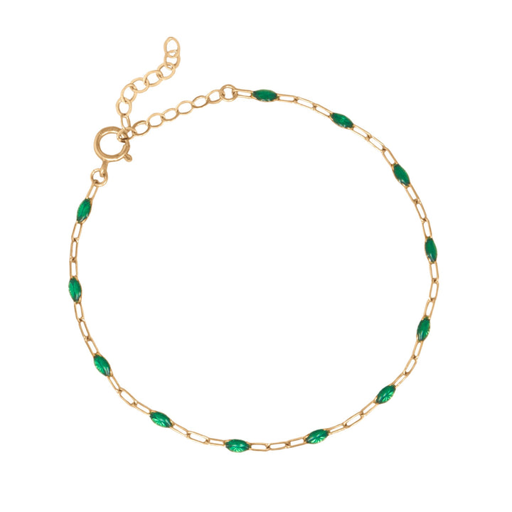 Emerald Beaded Bracelet