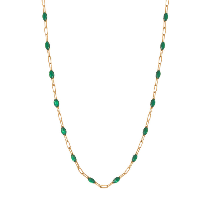 Emerald Beaded Necklace
