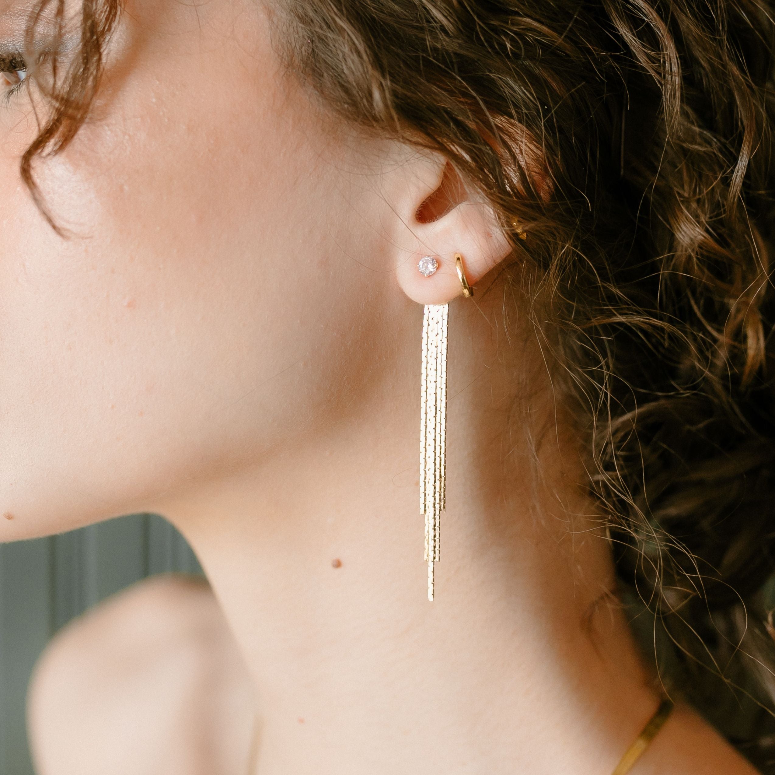 Fringe Earring Jackets – Amanda Deer Jewelry