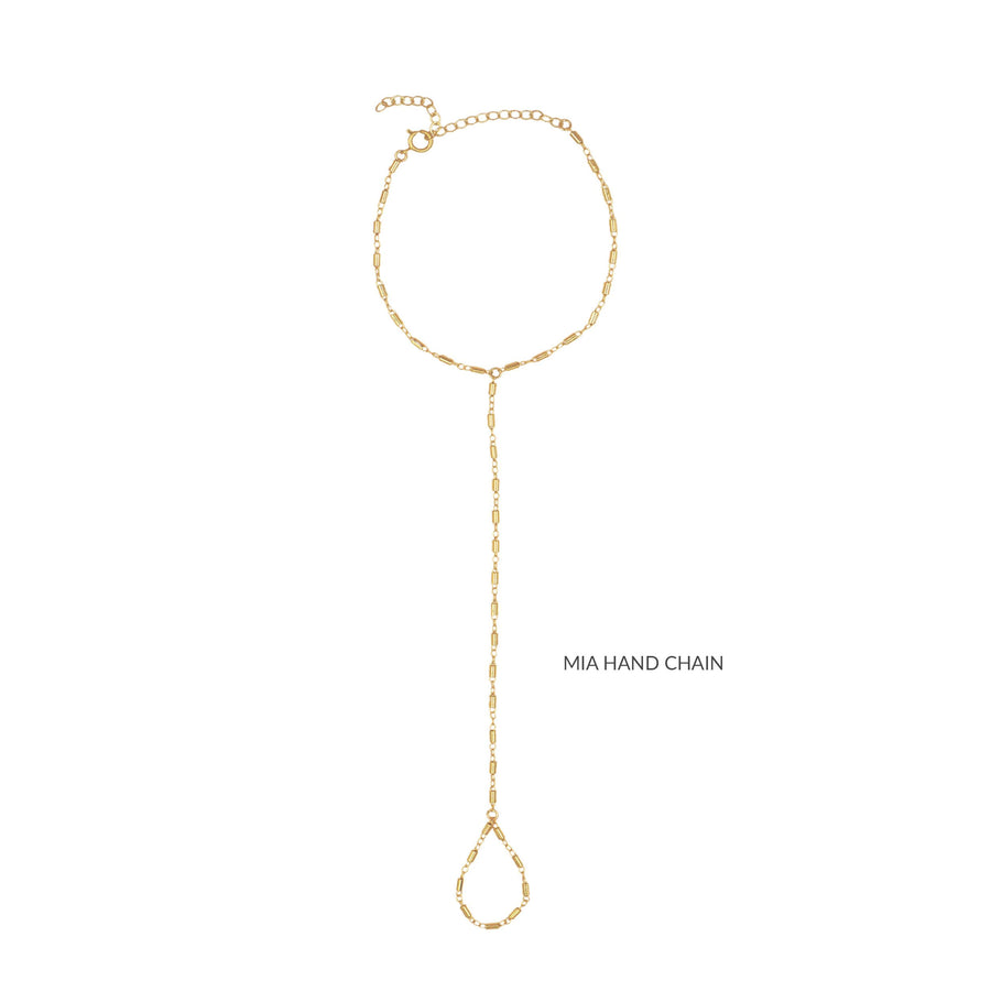 Dainty Gold Hand Chain – Amanda Deer Jewelry