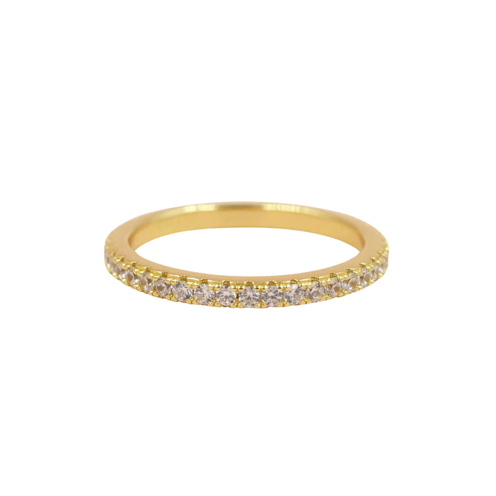 White Crystal Pave Band