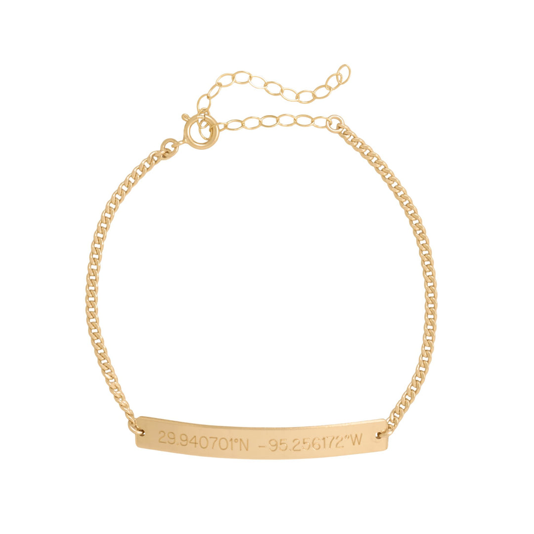Coordinates Bar Bracelet