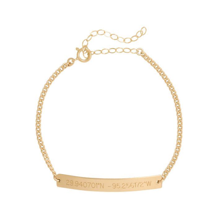 Coordinates Bar Bracelet