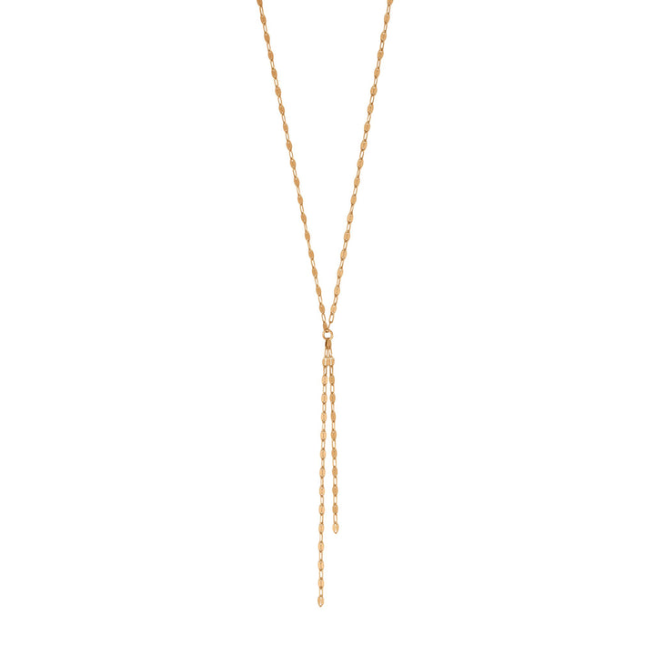 Mirror Chain Lariat Necklace