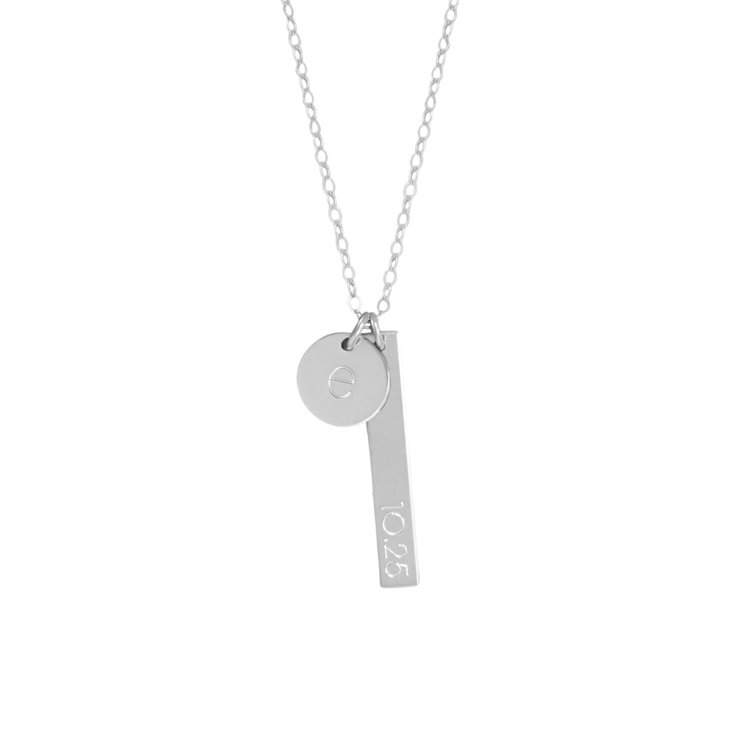 Bar and Disc Necklace