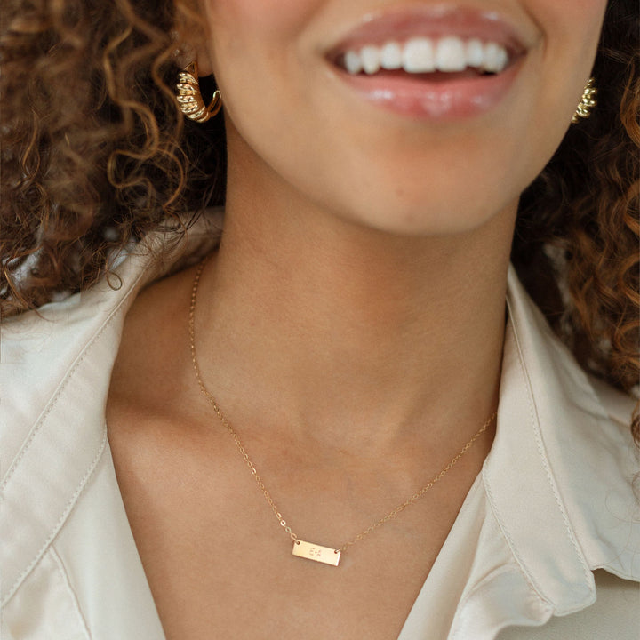 Tiny Bar Necklace