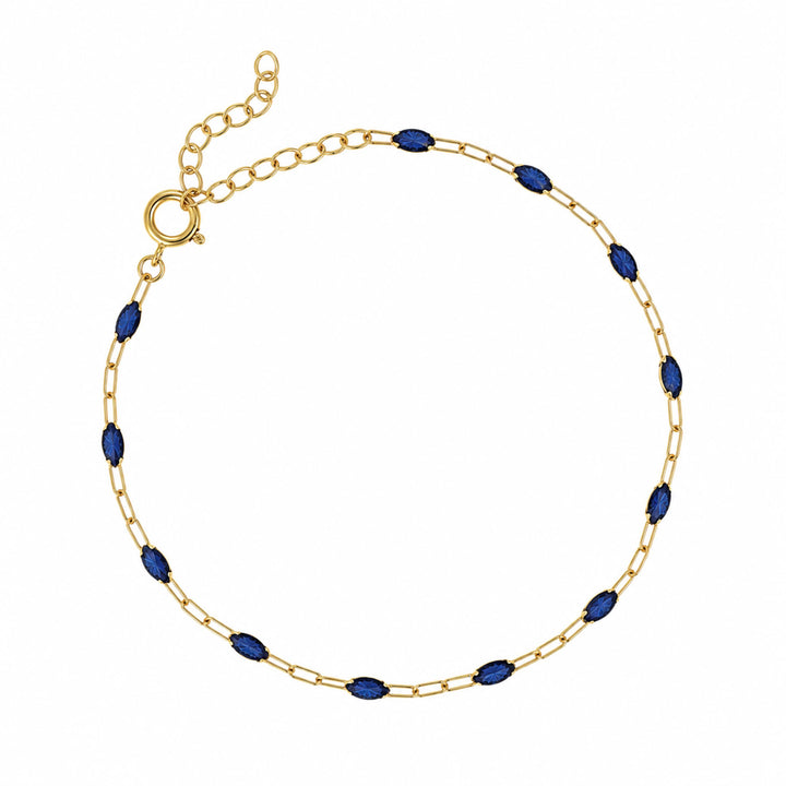 Sapphire Beaded Bracelet