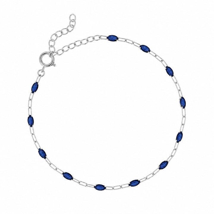 Sapphire Beaded Bracelet