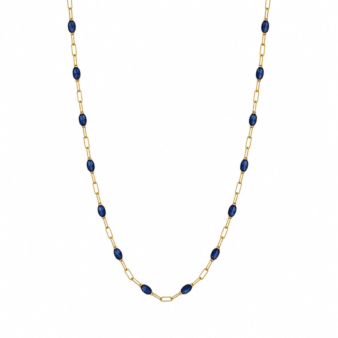 Sapphire Beaded Necklace