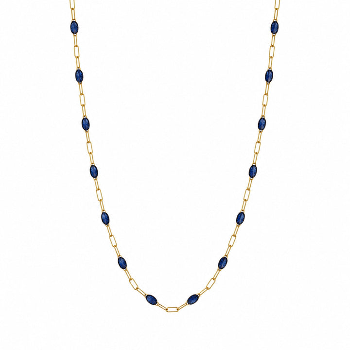 Sapphire Beaded Necklace