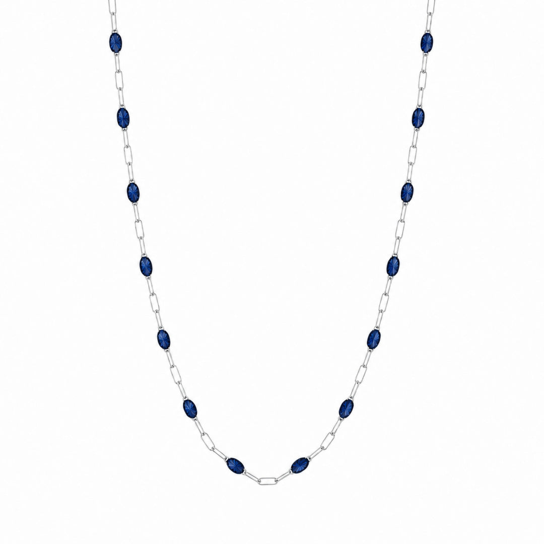 Sapphire Beaded Necklace