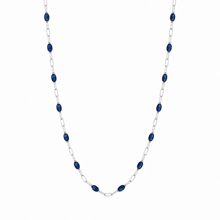 Sapphire Beaded Necklace