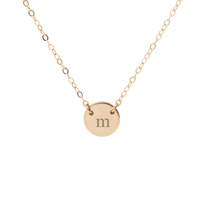 Poppy Initial Disc Necklace