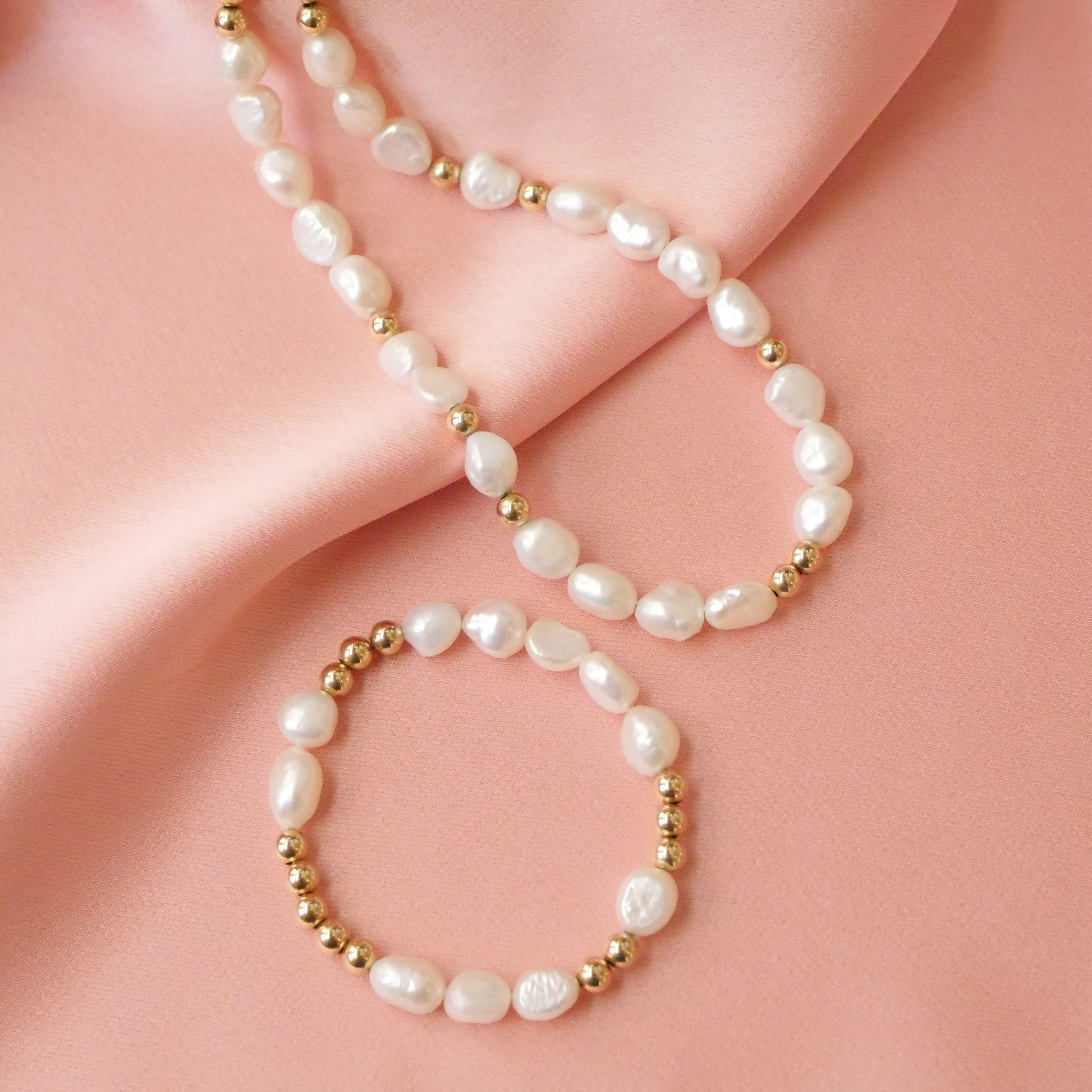 Chunky Pearl Necklace | Gold and Pearl Necklace – Amanda Deer Jewelry