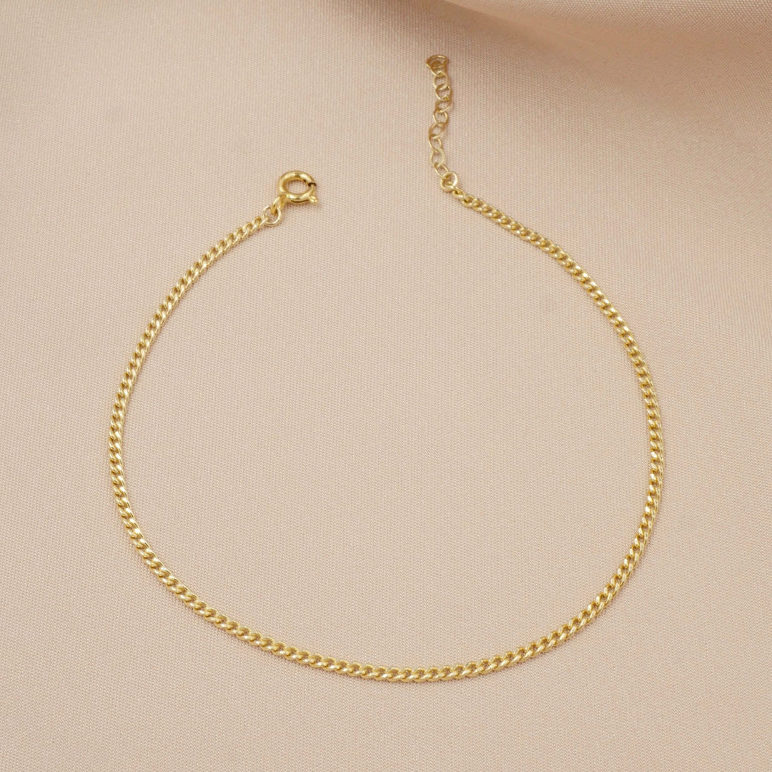 Faye Curb Chain Anklet