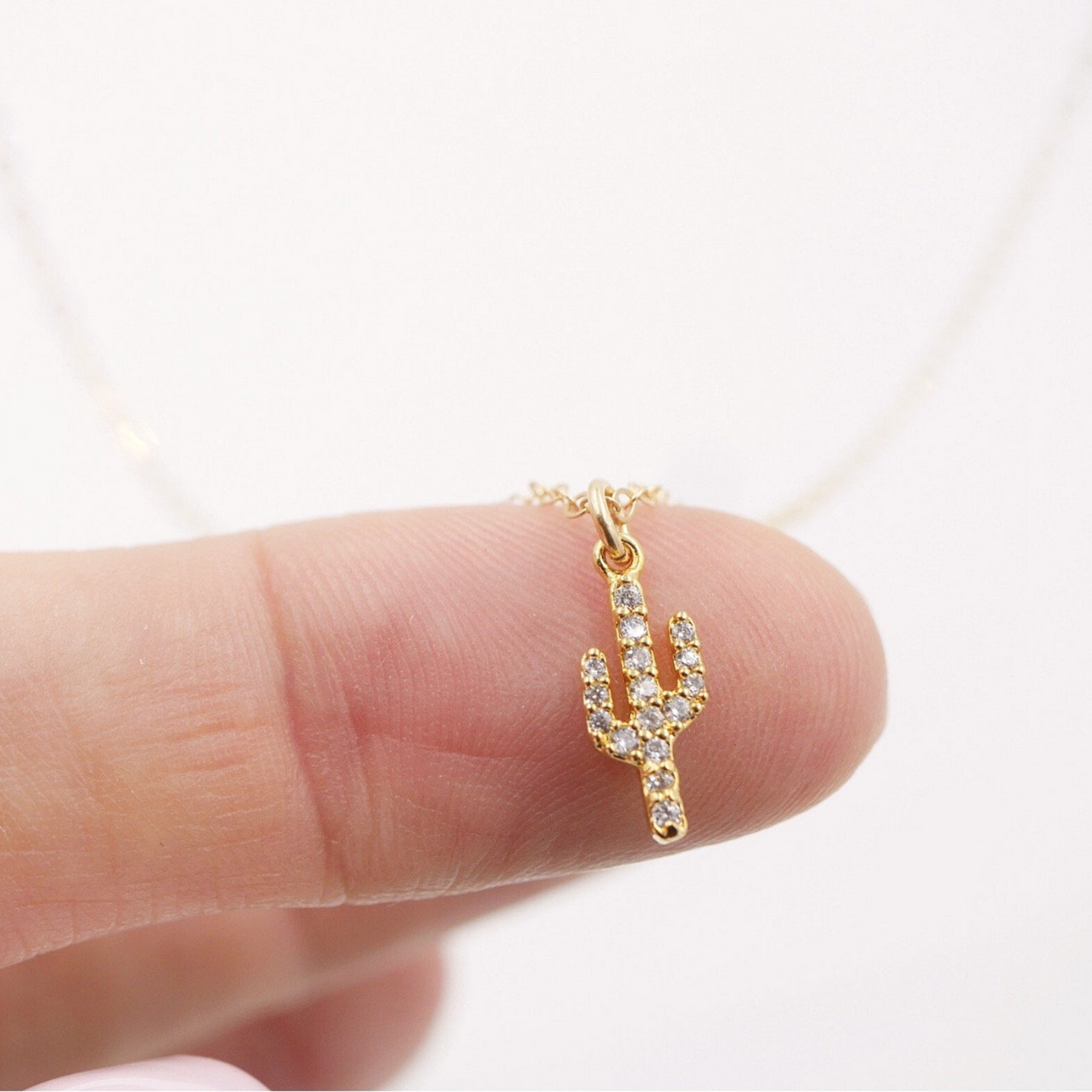 Cactus 2025 charm necklace