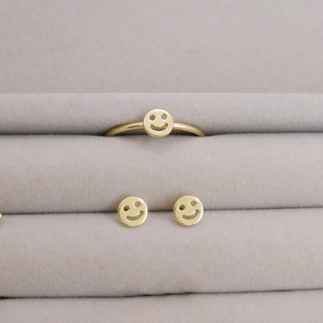 Smiley Face Studs