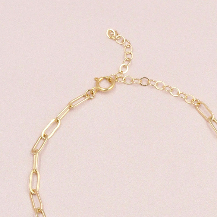 Mini Gold Birthstone Charm Bracelet