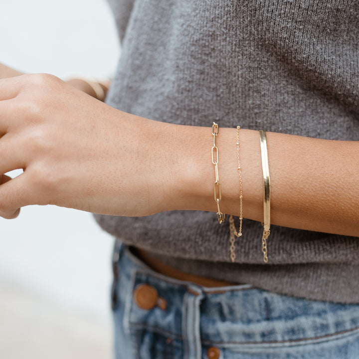 Herringbone Chain Bracelet