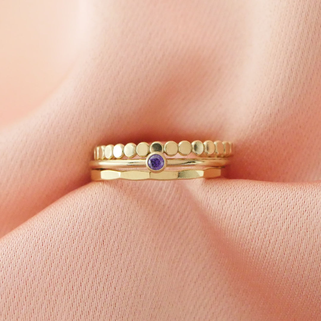 Sadie Birthstone Ring Set