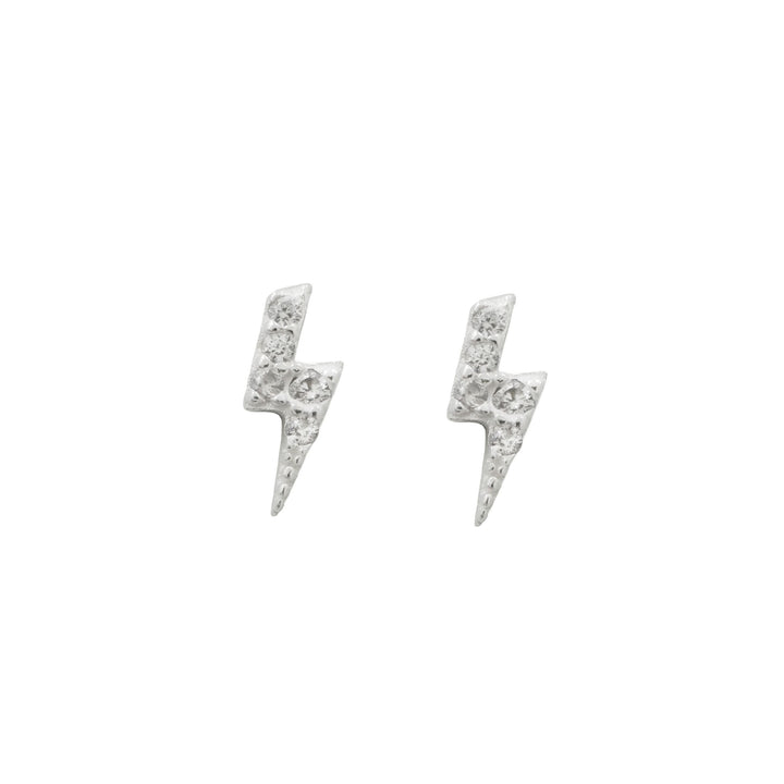 Mini CZ Lightning Bolt Studs