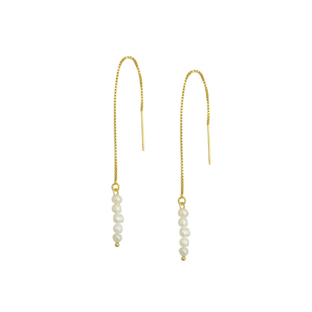 Pearl Threader Earrings