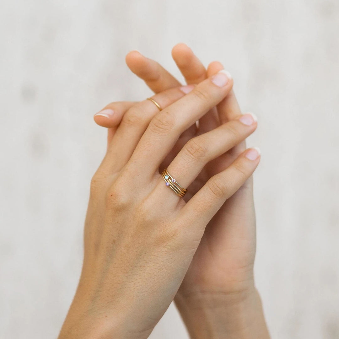 April Birthstone Ring