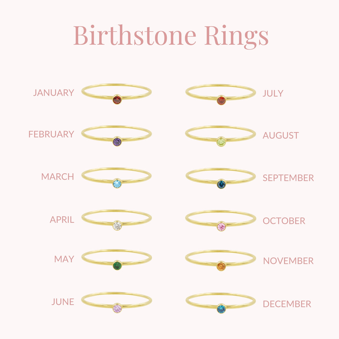 Sadie Birthstone Ring Set