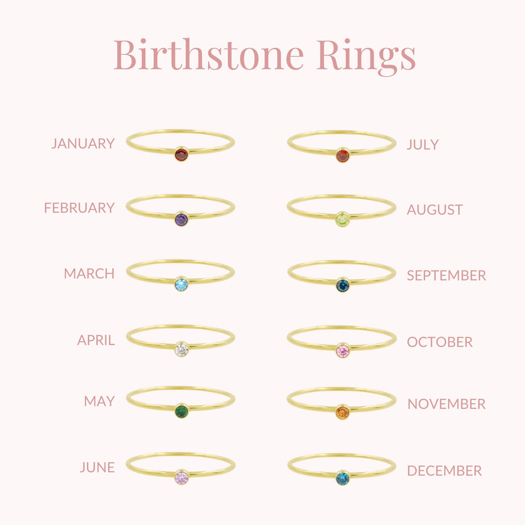 January Birthstone Ring