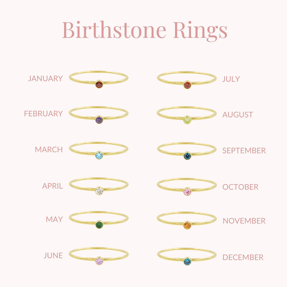 January June And February Birthstone Ring February Birthstone Ring