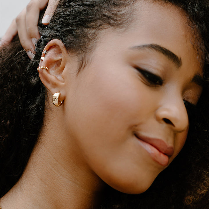 Bubble Huggie Earrings