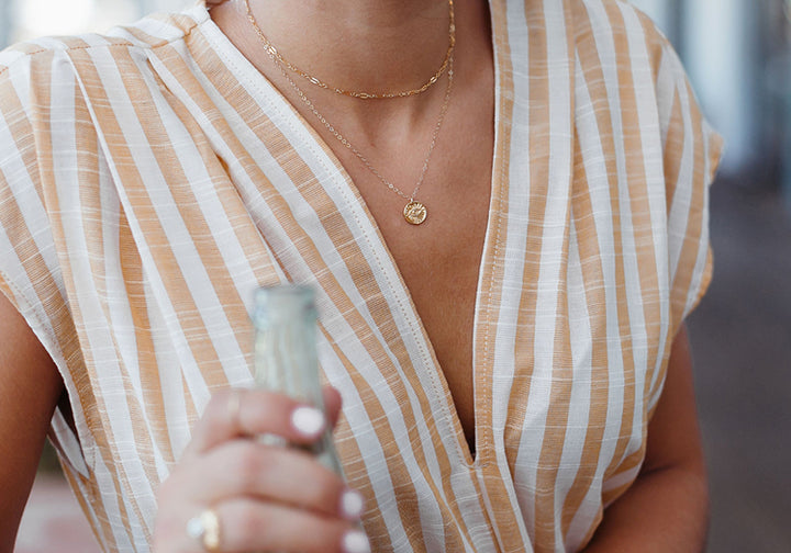 Evil Eye Coin Necklace