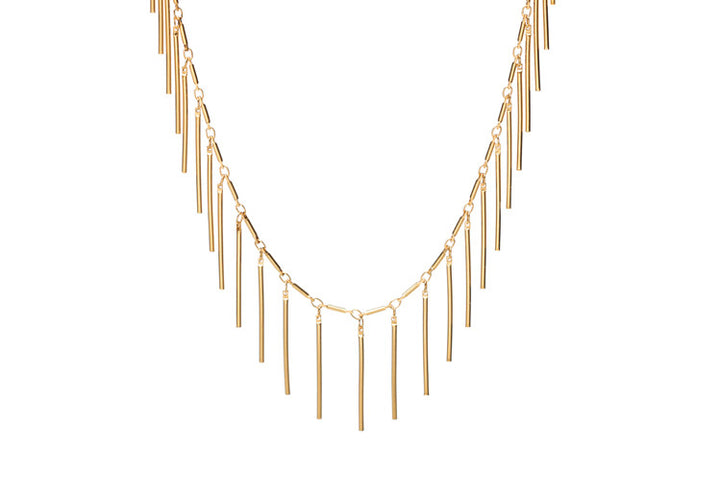 Gold Fringe Necklace