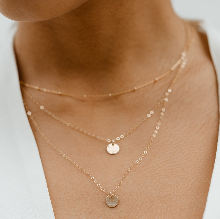 Dainty Dot Necklace Set